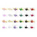 Fine Sterling Silver 925 Square Heart Colorful Zircon Hollow Charm for Jewelry Necklace Making