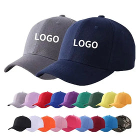 Promotional Multi Color Embroidery logo Curved Brim Baseball Cap for Men