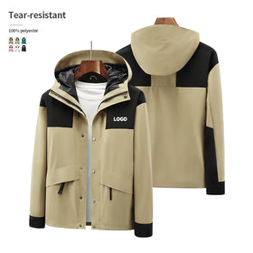 Wholesale Custom logo Windbreaker Jacket for Men Winter