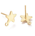 Women Men Ear Jewelry 2022 Diy Moon Star Circle Geometric Stainless Steel Earrings Jewelry Ear Studs with Loop
