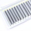 New Design Light Wispy Style 12 Rows Individual Faux Mink Eyelash Premade Anime Chunk Eyelash Extension Trays with CC/DD Curl