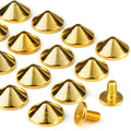 Rivet Cone Spikes and Studs Screw Back Punk Studs and Spikes for Clothing Shoes Leather Craft Belts Bag  With Installation Tools
