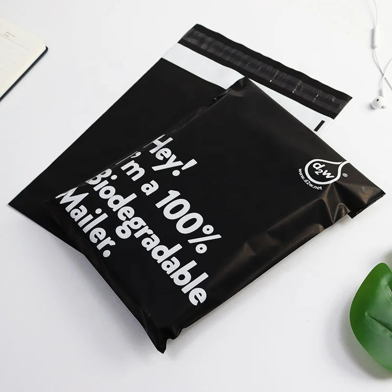 Customized Design Mailing Bag Durable Degradable Material Polybag Printed Logo Custom Size Clothing Accessories Garment Labels