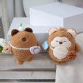 Cartoon Plush Doll Capibara Keychain Kapibala Monkey Peluches Key Chain Bag Pendant Capybara Plush Stuffed Animals Toys Keychain
