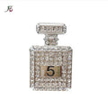 Rhinestone Perfume NO.5 Bottle Brooches for Women Enamel Pins Fashion Jewelry Brooch Geometric Bottle Brooches