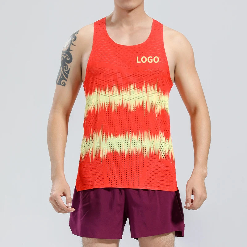 Marathon Lightweight Running Vest for Men Women Ultralight Quick Dry Breathable Mesh Racing Vest Seamless Moisture Wicking