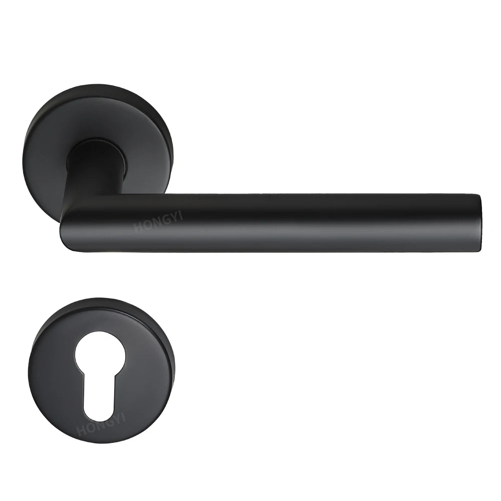 Factory Direct Sale Personalized European Stylestainless Steel Black Window Door Hollow Handle Lever Lock