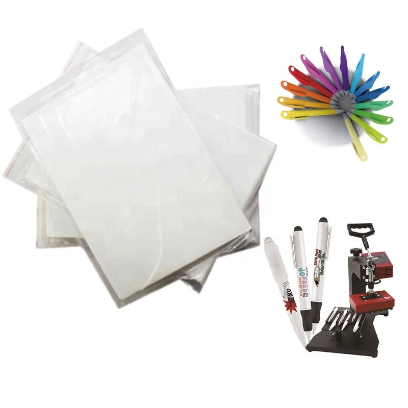 RubuSub 100 Sheets A4 Size Pen Laser Transfesr Paper Heat Press Machine Transfer Paper for Pen