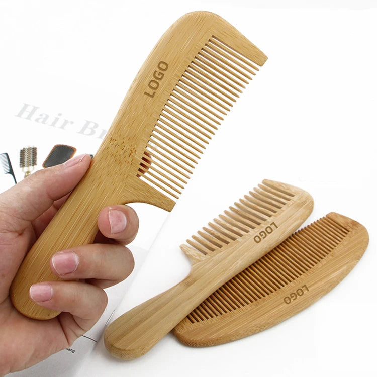 Factory Wholesale Nan Bamboo Comb Portable Hair Combs Household Smooth Scalp Massage Combs