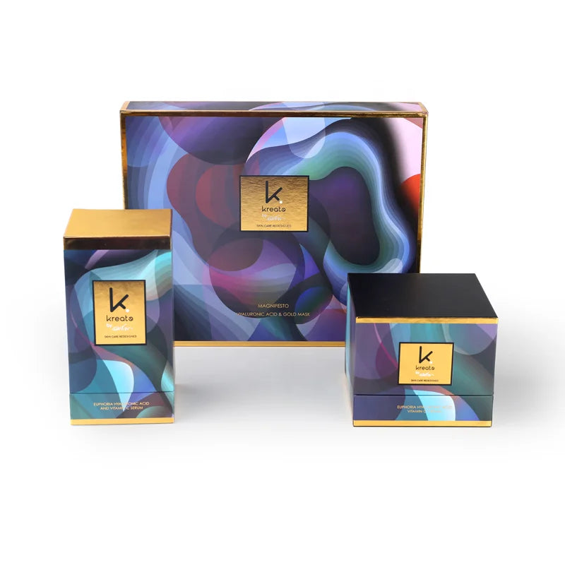 Custom Luxury Face Skin Care Cream Empty Cosmetic Packing Paper Boxes