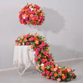 Artificial Flower Row Wedding Decoration Artificial Floral Ball Flower Runner Artificial Flowers for Events