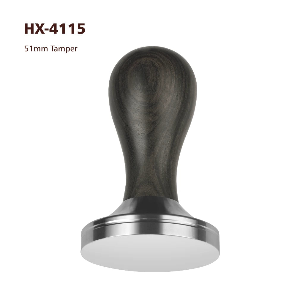 Coffee Accessories Coffee Tampers Rose Wood Handle 44mm 49mm 51mm 53mm 54mm 57mm 58mm 58.5mm 304 Stainless Steel Tamper Base