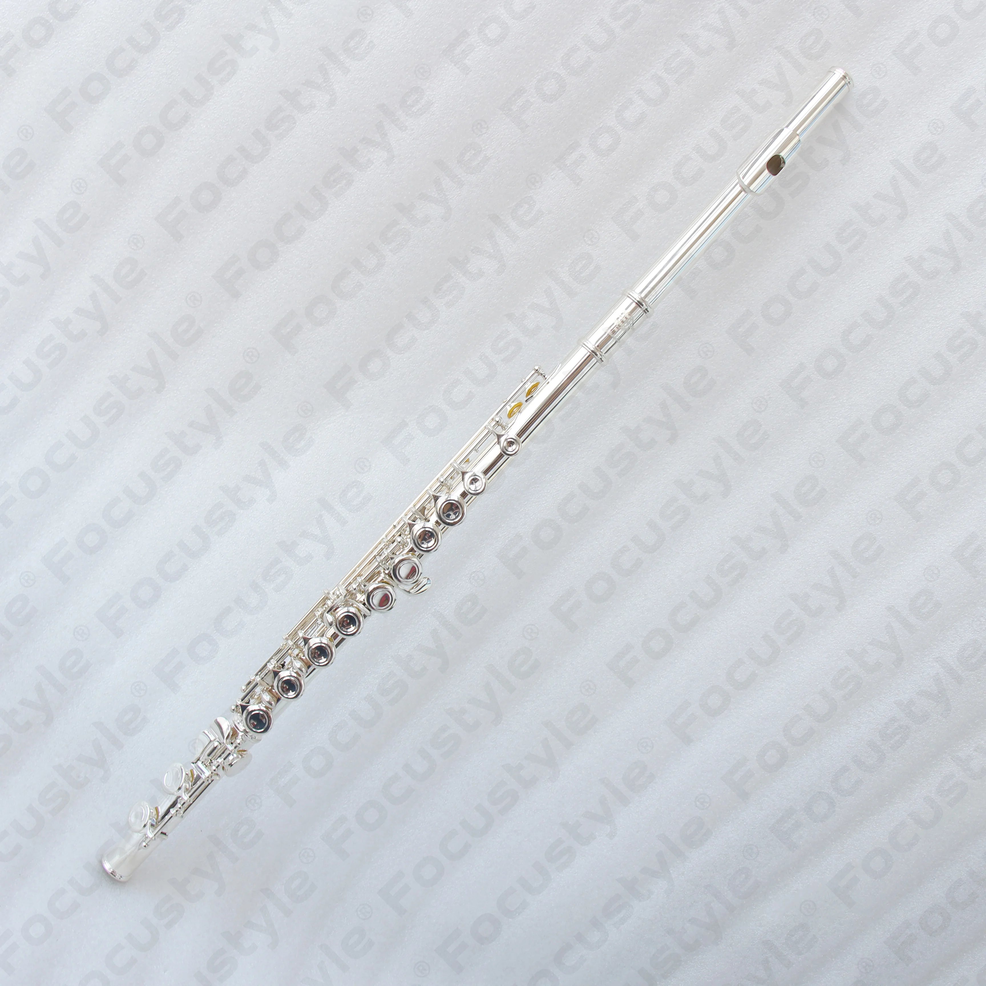 High Quality Chinese Transverse Flute Open-Hole Design Silver Plated Metal Instrument at Factory Price
