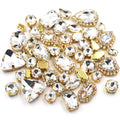 White Mixed 8 Shapes Loose Crystal Rhinestones Cup Chain for Handmade Projects