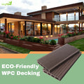 Modern Eco-friendly Wood Plastic Composite WPC Floor Decking Plank Outdoor Crack-Resistant WPC with Brushed Techniques