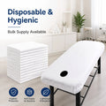 Premium SMMSS Disposable Fitted Bed Sheet with Face Hole Spa Massage Beauty Salon Bed Cover with Elastic Corner Soft Breathable MegaBDM