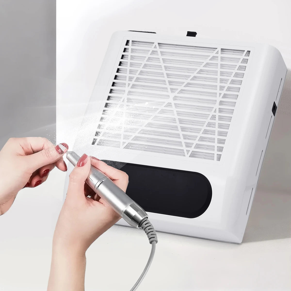 Professional Nail Dust Collector Adjustable Speed Ideal Dust Collector for Nail Salon Removable Filter Included