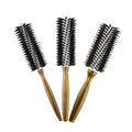 Custom Logo Women's Salon Hair Brush Detangling Round Boar Bristle Styling Curly Hair Brush Nylon Material Box Packaging Price