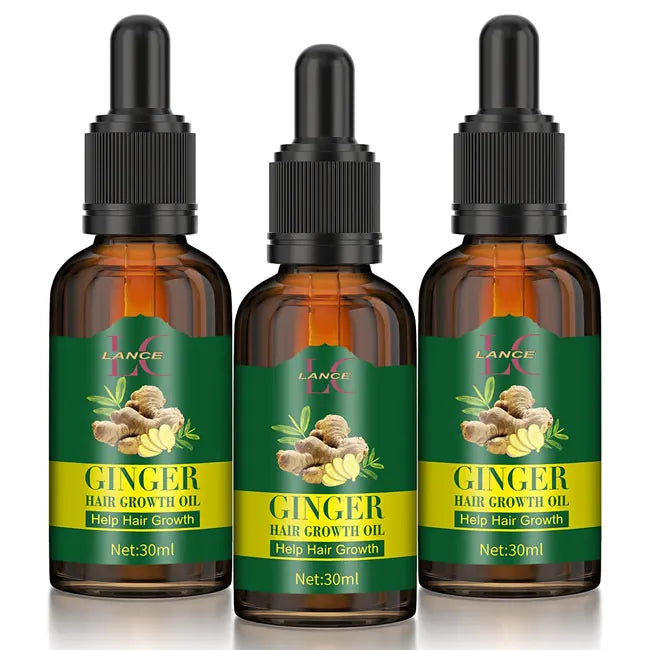 Wholesale Organic Vegan Ginger Hair Growth Serum Oil Herbal Stronger Thinning Anti Loss for Women Man