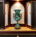 In Stock American Green Ceramic Angel Desktop Vase Interior Antique Home Decoration Ceramic Vase