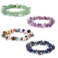 Natural Irregular Crystal Elastic Bracelet Creative Raw Stone Beaded Stretch Handmade Jewelry Wholesale