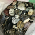 DIY Natural Gemstone Healing Crystal Ocean Jasper Engraving stone heart shape healing crystal pendant
