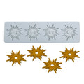 Wholesale Hot Sale Non-stick 4 Star Pattern Embossed Lace Mats Spiral Printing Pad Embossed Fondant Mould