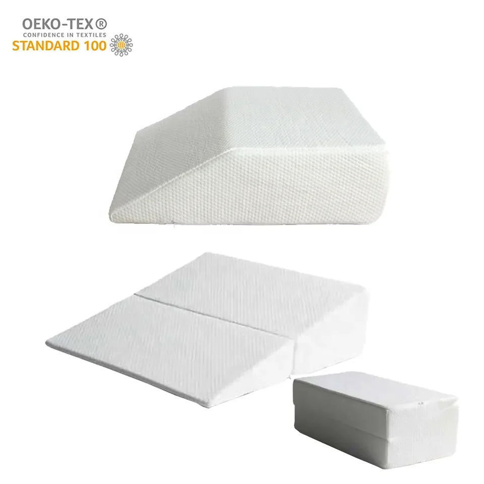 High Quality Adjustable Comfort Memory Foam Leg Elevation Rest Wedge Pillow for Sciatic Nerve Pain Relief Hot Sale Bed Sleeping