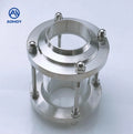 Aohoy 304 316L Sanitary Stainless Steel Straight Weld Sight Glass for Cip