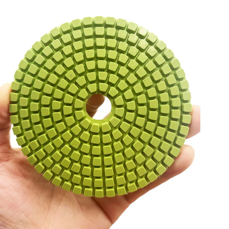 100mm Wet Pad Stone Marble Granite 3 Step 7step Wet Floor Marble Tools Diamond Polish Pads