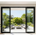 Thermal Break UV Resistant Slim Frame Aluminum Sliding Garden Door for North American Home Panoramic View Security Lock