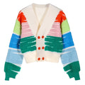 Custom OEM&ODM LOGO Women Sweater Jacquard Ladies Knitwear Long Sleeves Girl Knit Clothes Winter Knitted Cardigan Sweater Women