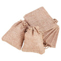 Custom Printed LOGO Reuse Burlap Linen Wedding Candy Bags Jute Jewelry Gift Snacks Pouches