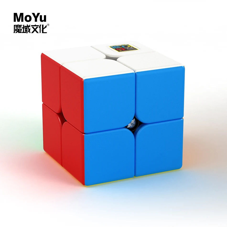 MoYu Meilong 2x2x2 ABS Plastic Magic Cube Mini Puzzle Toy for Kids Educational Square Puzzle Magnetic Features Gift Packaged Box