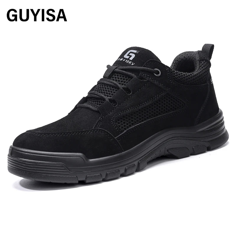 GUYISA Summer Breathable Insulated 10KV Anti Smashing and Anti Piercing Foot Protection Safety Shoes  for Men