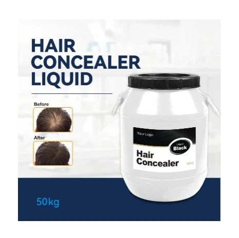 50kg Barrel Barber Shop Hair Volume boost Liquid Filling Hair Touch-up Waterproof Mens Women Hair Concealer Liquid Last 5-7 Day