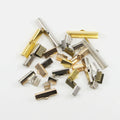 Crimp Cover Clasp Cord End Bead String Ribbon Leather Clip for Jewelry Making Supplies DIY Necklace Bracelet Connectors
