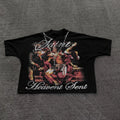 US Free Tex Custom Brand Cotton Shirt Men Dtg Print Acid Wash T-shirt for Men Luxury Graphic Boxy Cropped t Shirts