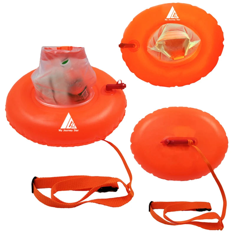 Best Selling PVC Floating Donut Tow Float Lovely Round Shape Cute Swim Buoy for Open Water Swimming Dive Gear & Accessories