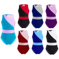 Girls Stylish Cotton Sleeveless Mesh Splice Hollow Back Gymnastic Leotard Ballet Dance Training Jumpsuit