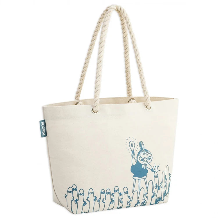 Reusable Shopping Foldable Beach Bag Custom Print Logo Printing Folding Women Cotton Canvas Tote Shoulder Bag With Rope Handle