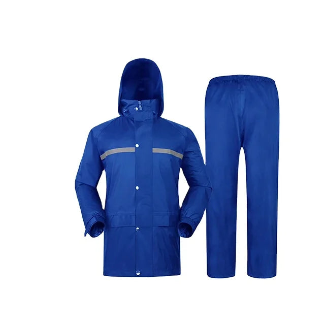 170T Polyester Taffeta Adult Raincoat Suit for Travel & Tour Motorcycle Raincoat with Stylish Design
