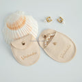 Luxurious Suede Microfiber Small Jewelry Container Printed Logo Soft Pouch with Button Crystal Microfiber Jewelry Package Pouch