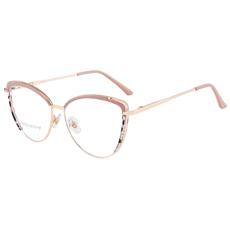 Factory Wholesale Fashion Optical Glasses Frame for Women TR90 Anti Blue Light Eyeglasses Frame Prescription Eye Glasses