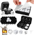 Silicone Circle Ball Ice Cube Tray Freezer-Friendly Sphere Mold for Making Round Ice Cream Cubes