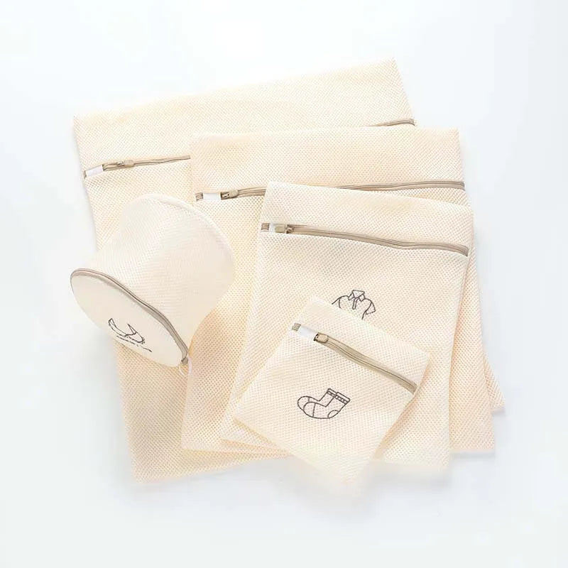 Wholesale Polyester Thickened Sandwich Laundry Bag Embroidered Anti-deformation Anti-tangle Underwear Independent Washing Bag