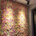 40*60cm Wedding Decorative 3d Roll up White Artificial Silk Cloth Flower Wall Panels Backdrop