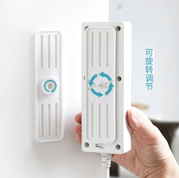 Adhesive Plug Charging Holder Wall Mounted Plug Holders Punch-free Plug Fixer Adhesive Cable Socket Fixer