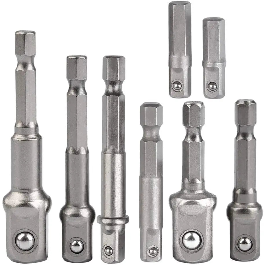 8 Pcs Impact Grade Socket Adapter Set