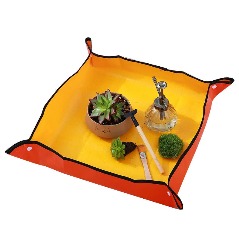 Large Repotting Mat for House Plants Transplanting and Potting Soil Mess Control Garden Mat